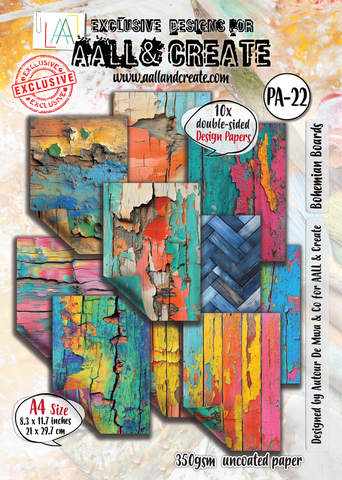 Aall & Create paperipakkaus Bohemian Boards, A4