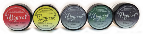 Lindy's Stamp Gang Shimmer Magicals -jauheet, Jingle Bells