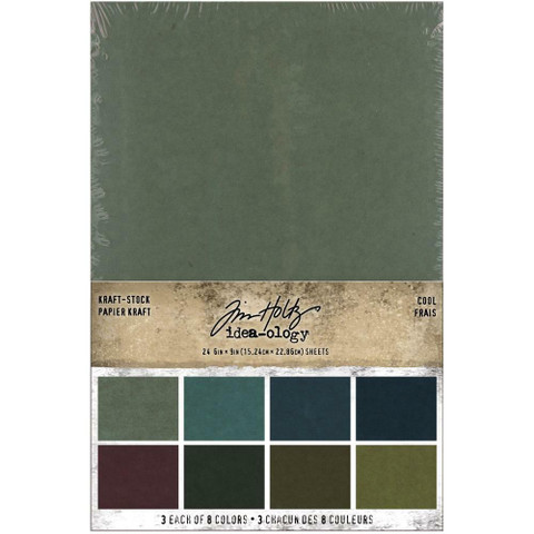 Tim Holtz Idea-Ology paperikko Kraft-Stock Cool