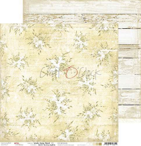 Craft O'clock skräppipaperi White-Beige Mood 05