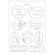 Stamperia Maxi Mould -muotti Passion Music and Tag