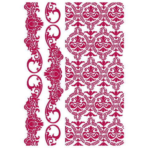 Stamperia sapluuna Romantic Journal Border And Texture, A4