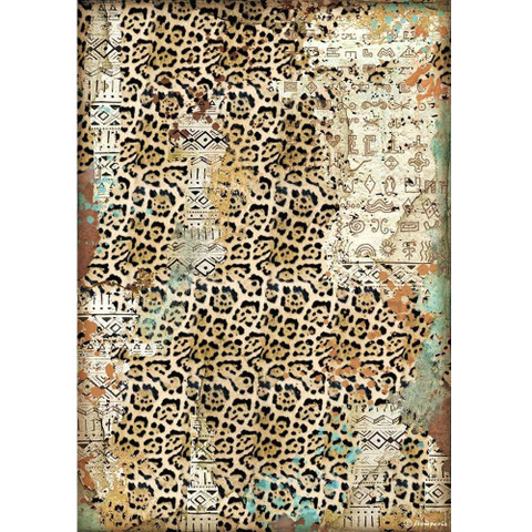 Stamperia riisipaperi Amazonia, Texture