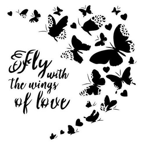 13@rts Mixed Media sapluuna Wings of Love