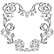 13@rts Mixed Media sapluuna Rose Heart