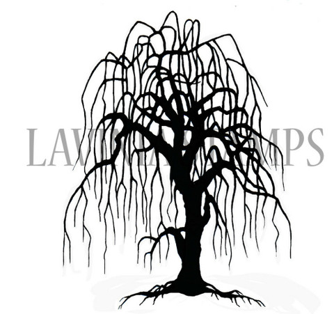 Lavinia Stamps leimasin Weeping Willow Tree