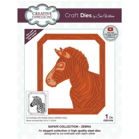 Creative Expressions stanssi Zebra