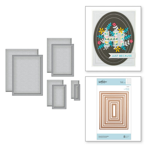 Spellbinders stanssisetti Essential Rectangles