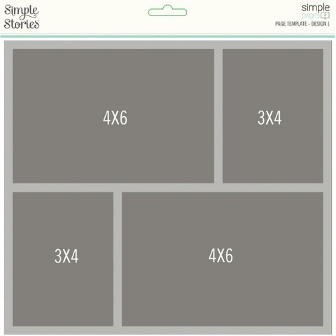 Simple Stories Simple Pages Page Template #1 -sapluuna