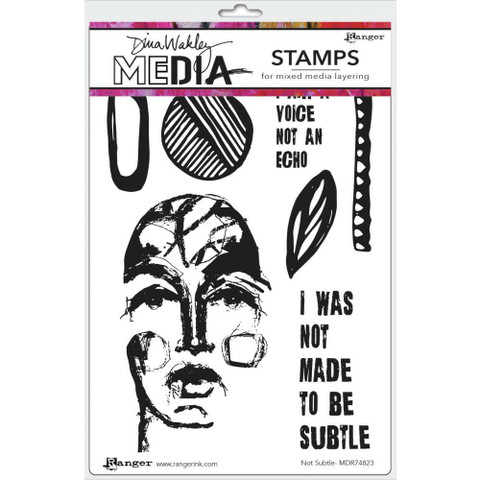 Dina Wakley Media leimasinsetti Not Subtle
