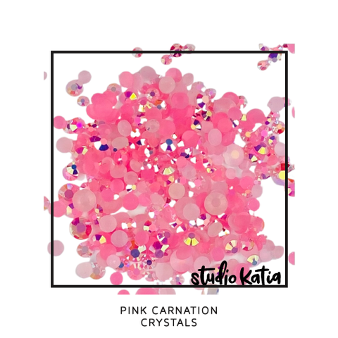 Studio Katia koristeet Pink Carnation, tekokristallit