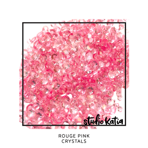 Studio Katia koristeet Rouge Pink, tekokristallit