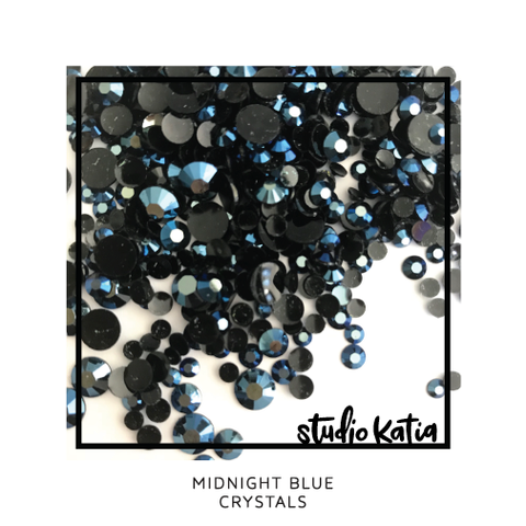 Studio Katia koristeet Midnight Blue, tekokristallit