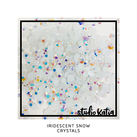 Studio Katia koristeet Iridescent Snow, tekokristallit