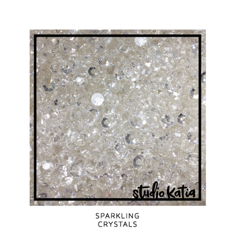 Studio Katia koristeet Sparkling Crystals, tekokristallit