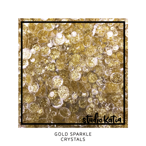 Studio Katia koristeet Gold Sparkle Crystals