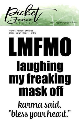 Picket Fence leimasin Bless Your Heart