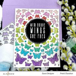 Altenew Radial Butterflies Cover -stanssi