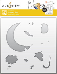 Altenew Dreamy Cat Simple Coloring -sapluuna