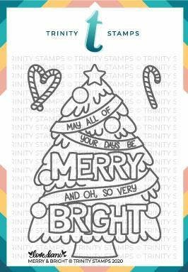 Trinity Stamps leimasin Merry and Bright