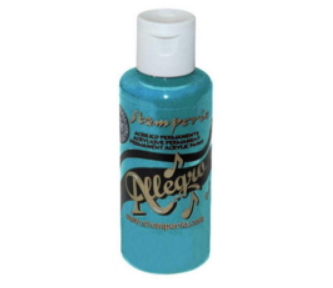 Stamperia Allegro Paint 60 ml Turquoise, Multicoloured, 3.4 cmX10 cm, 6