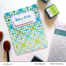 Altenew Lacy Tile -sapluuna