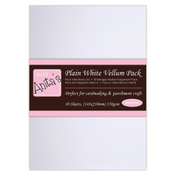 Anita's A5 Parchment Vellum -kuultopaperi, valkoinen