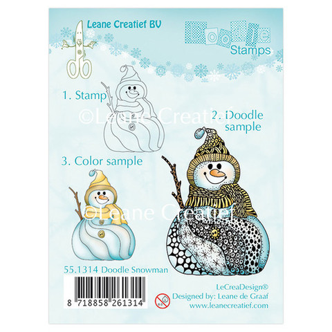 Leane Creatief leimasin Doodle Snowman