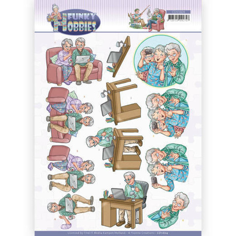 Yvonne Creations Funky Hobbies 3D-kuvat Selfie, leikattava