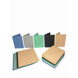 CraftUK korttipohjat ja kirjekuoret, Deep Colours, A6, 50 kpl, 300 g