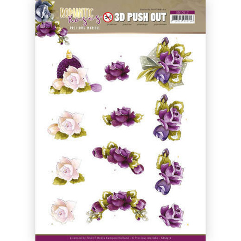 Precious Marieke Romantic Roses 3D-kuvat Purple Rose