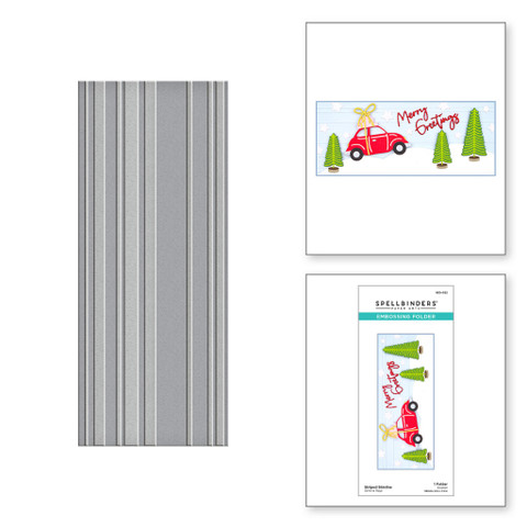 Spellbinders kohokuviointikansio Striped Slimline