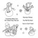 Spellbinders leimasinsetti Friendly Snowmen