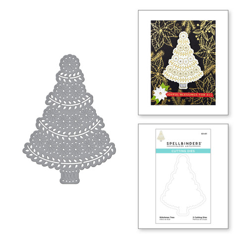 Spellbinders stanssisetti Stitchmas Tree