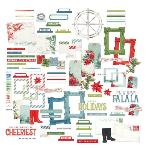 49 and Market leikekuvat Vintage Artistry Peace & Joy Ephemera Bits