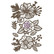 Prima Decorative Chipboard kuvioleike, Happy Flowers