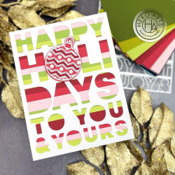Hero Arts Happy Holidays Cover Plate -stanssi
