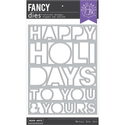 Hero Arts Happy Holidays Cover Plate -stanssi