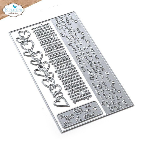 Elizabeth Craft Designs stanssi Planner Essentials 40, Number Border & Patterns