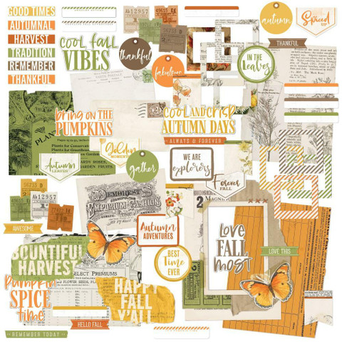 49 and Market leikekuvat Vintage Artistry In The Leaves Ephemera Stack