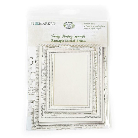 49 and Market leikekuvat Vintage Artistry Essentials File Frame, Rectangle Stitched