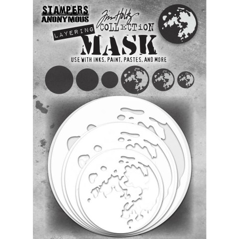Tim Holtz Layering Mask Moon -maskit