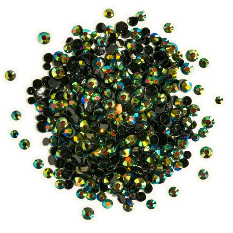 Buttons Galore Jewelz -tekokristallit, Jet AB