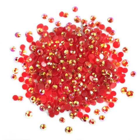 Buttons Galore Jewelz -tekokristallit, Siam