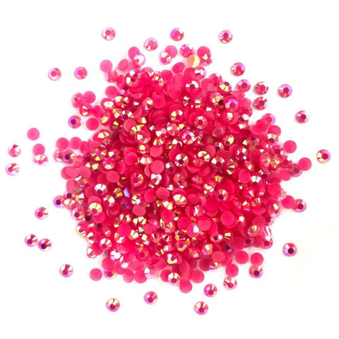 Buttons Galore Jewelz -tekokristallit, Fuschia