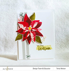 Altenew Dry Brush Poinsettia -stanssisetti
