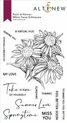 Altenew Paint-A-Flower: White Swan Echinacea -leimasinsetti
