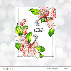Altenew Build-A-Flower Honeysuckle stanssi- ja leimasinsetti