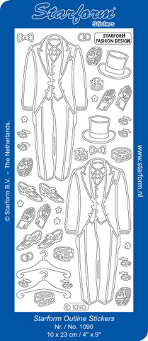 Ääriviivatarra, Puvut, hopea