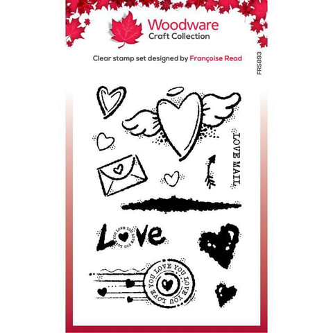 Woodware leimasin Love Mail